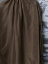 INTO THE EAST 25 Autumn/Winter Moss Green Lace-Up Silk Top/Spliced Layered Silk Skirt ITE-E1DGAW002GR20TP-LV Top
